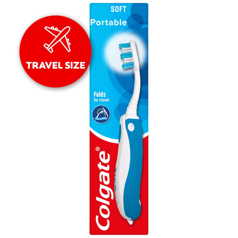 image 1 of Colgate Portable Travel Soft Toothbrush