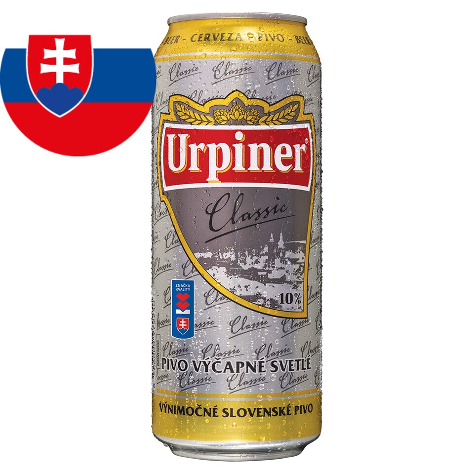 Urpiner Classic 10° Draught Pale Beer 500 ml