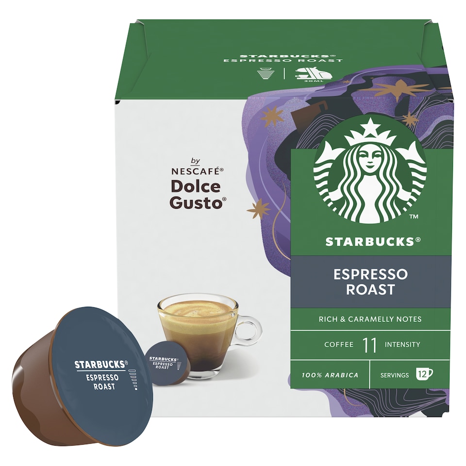 image 1 of Nescafe Dolce Gusto Starbucks Espresso Roast 12 Capsules 66G