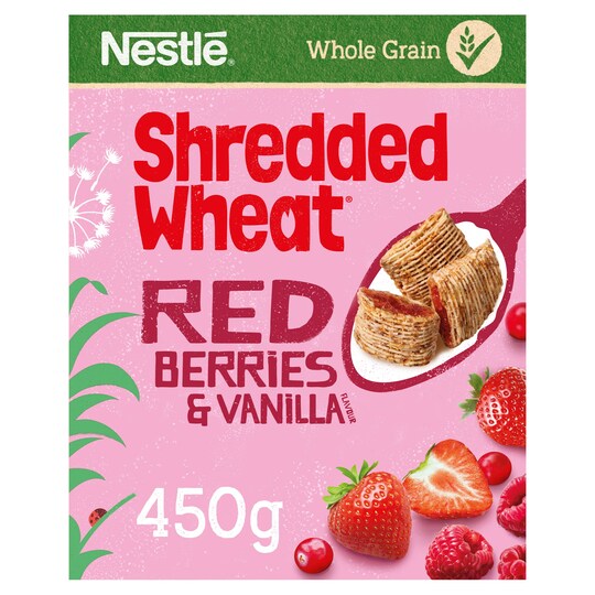 Shredded Wheat Red Berries & Vanilla 450G Tesco Groceries