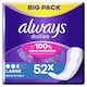 image 1 of Always Dailies Large Panty Liners 52 Pack