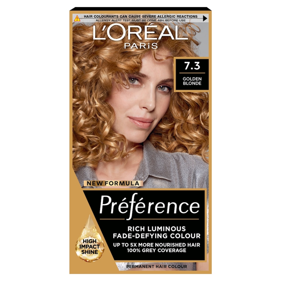 image 1 of L'Oreal Paris Preference 7.3 Florida Golden Blonde Permanent Hair Dye