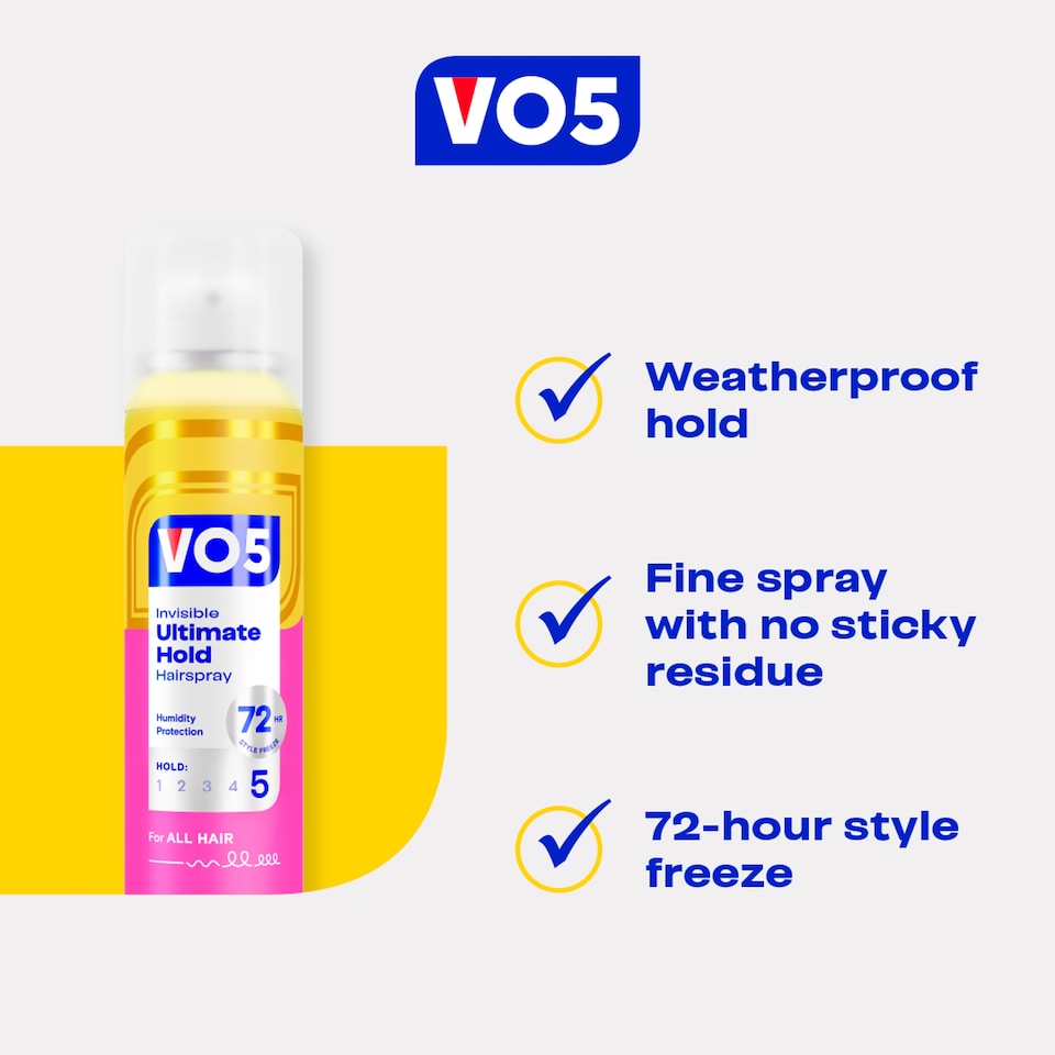 image 1 of Vo5 Ultimate Hold Hair Spray 400Ml