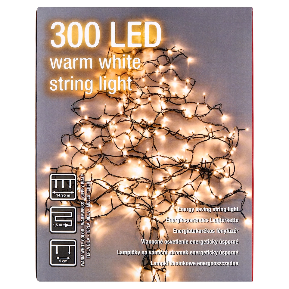 obrázok 1 z Snow Meister SM2003 300 LED vianočné osvetlenie energeticky úsporné teplá biela