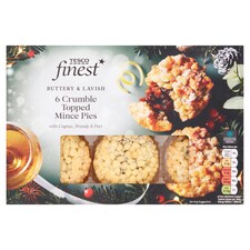 Tesco Finest 6 Crumble Topped Mince Pies