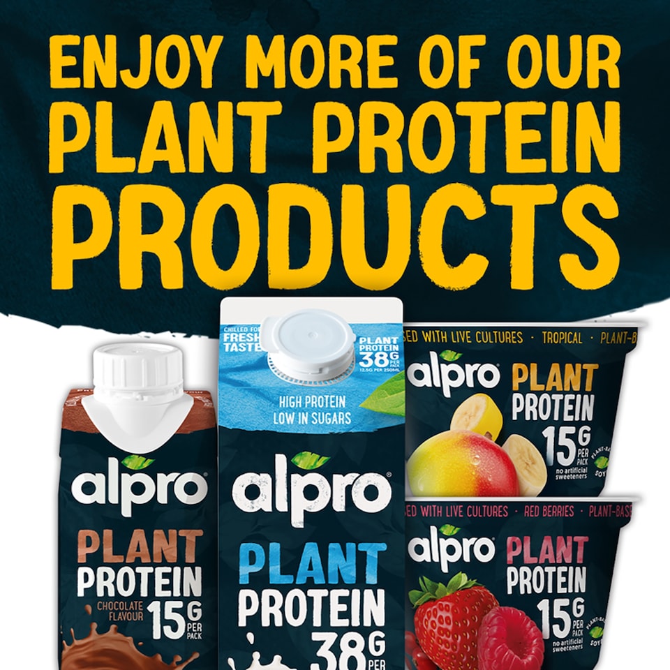 image 1 of Alpro 15g High Protein Tropical Fruit Dairy Free Soya Yoghurt Alternative 200g