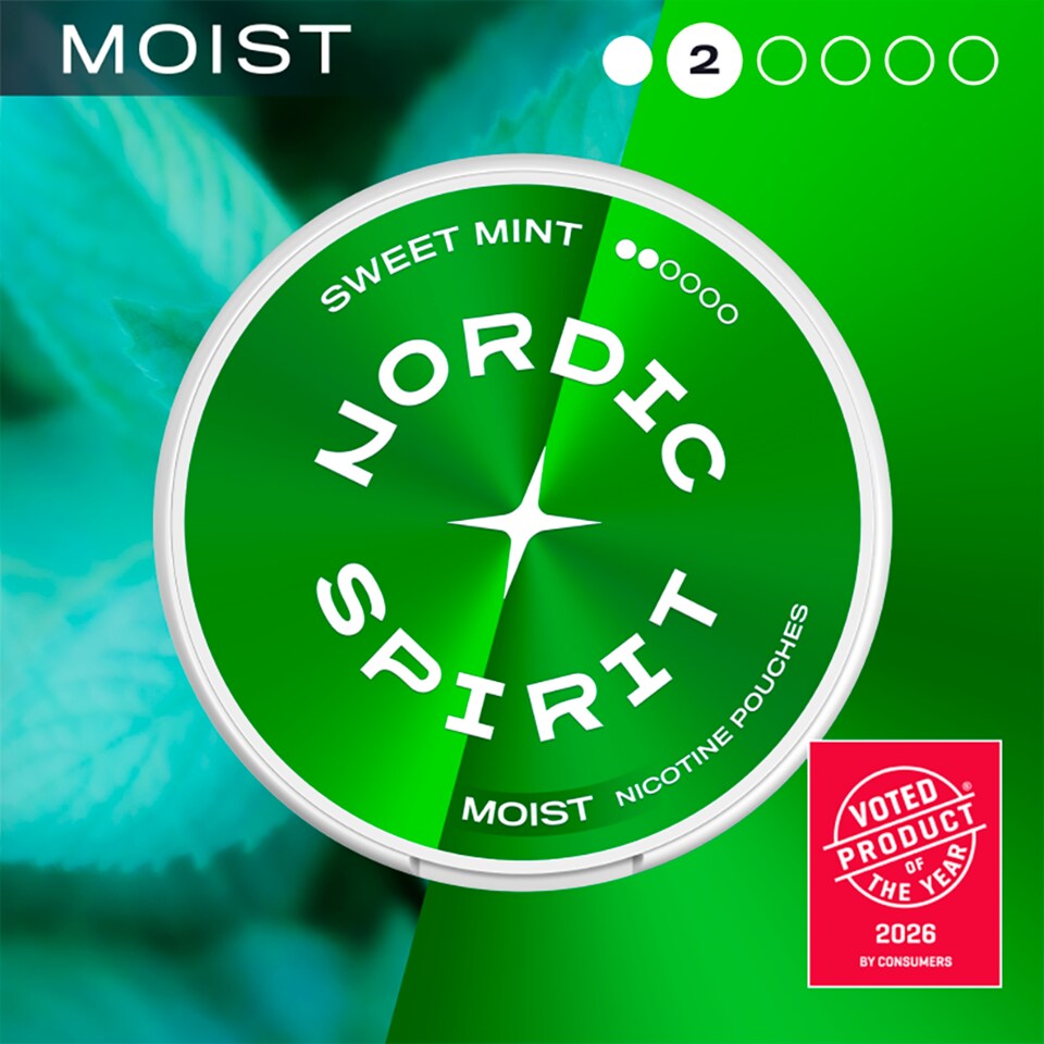 image 1 of Nordic Spirit Sweet Mint Regular - Tobacco Free Nicotine Pouches 20 Pack 6mg 14g