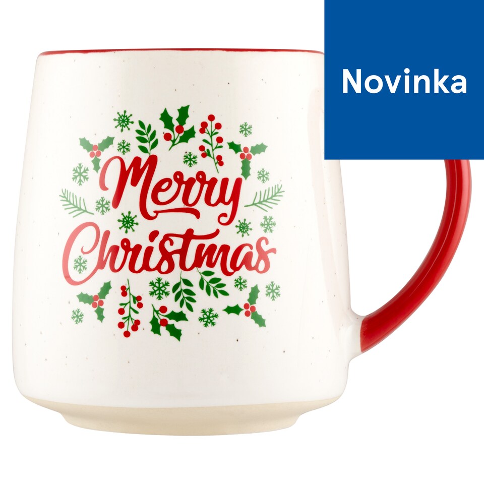 F&F Home Merry Christmas Red Mistletoe Mug