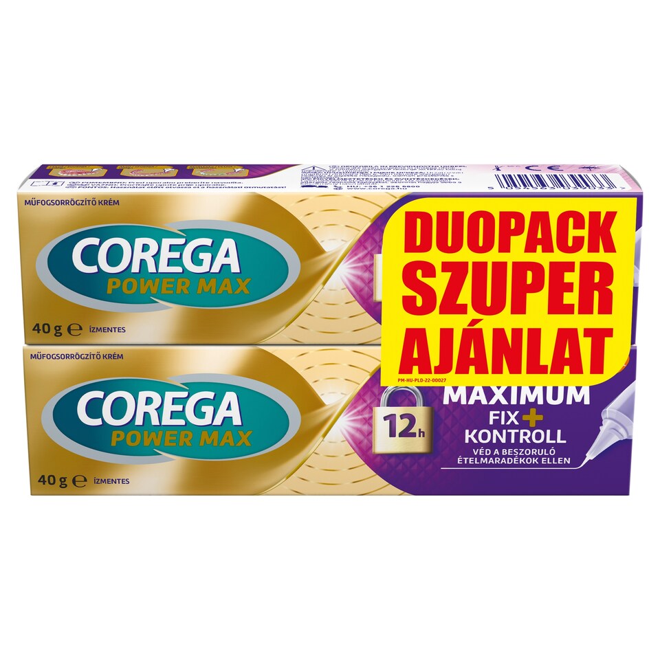 Corega Power Max műfogsorrögzítő krém 40 g