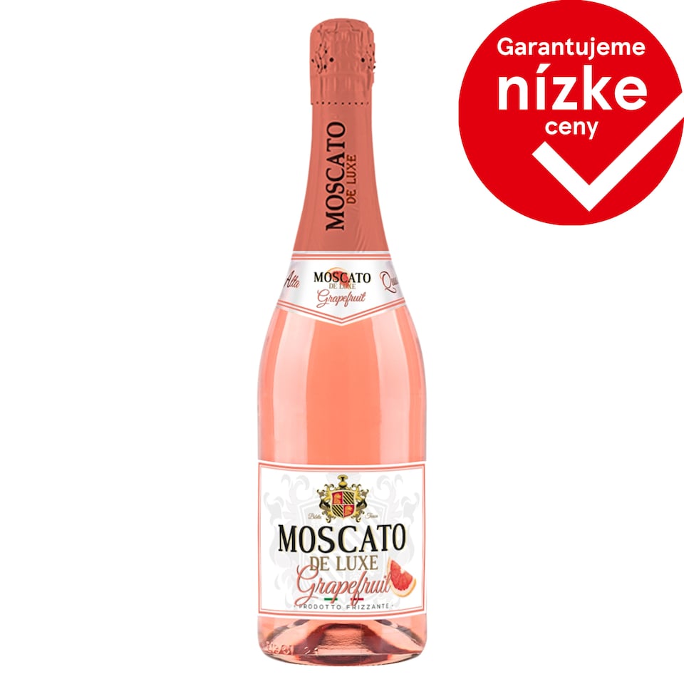 Moscato De Luxe Grapefruit miešaný alkoholický nápoj s grapefruitovou príchuťou sýtený 0,75 l