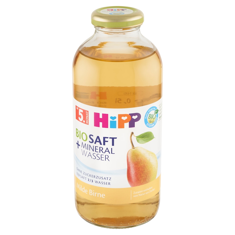 Obrázek 1 pro produkt HiPP Bio nápoj hruška s neperlivou pramenitou vodou 0,5l