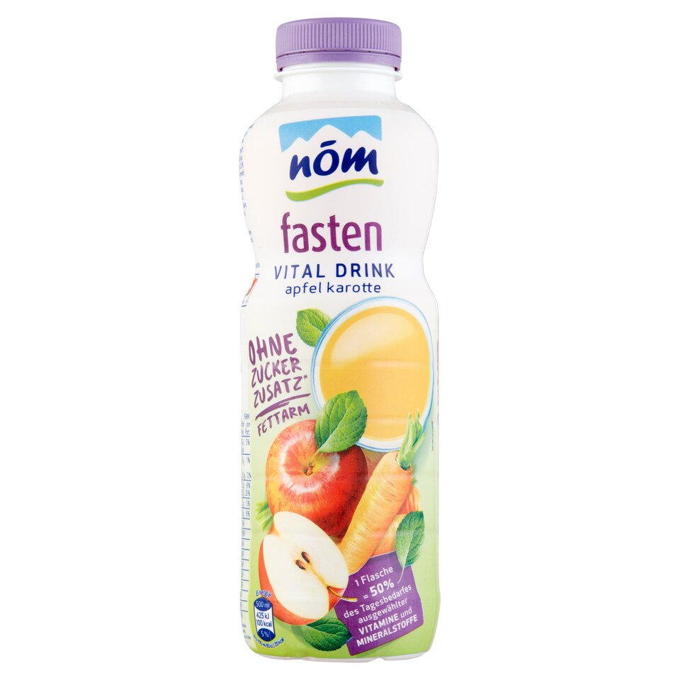 NÖM Fasten Vitaldrink alma-sárgarépa savóital 500 ml