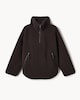image 4 of F&F Active OUTDOOR Fleece Half Zip Jacket in Chocolate
