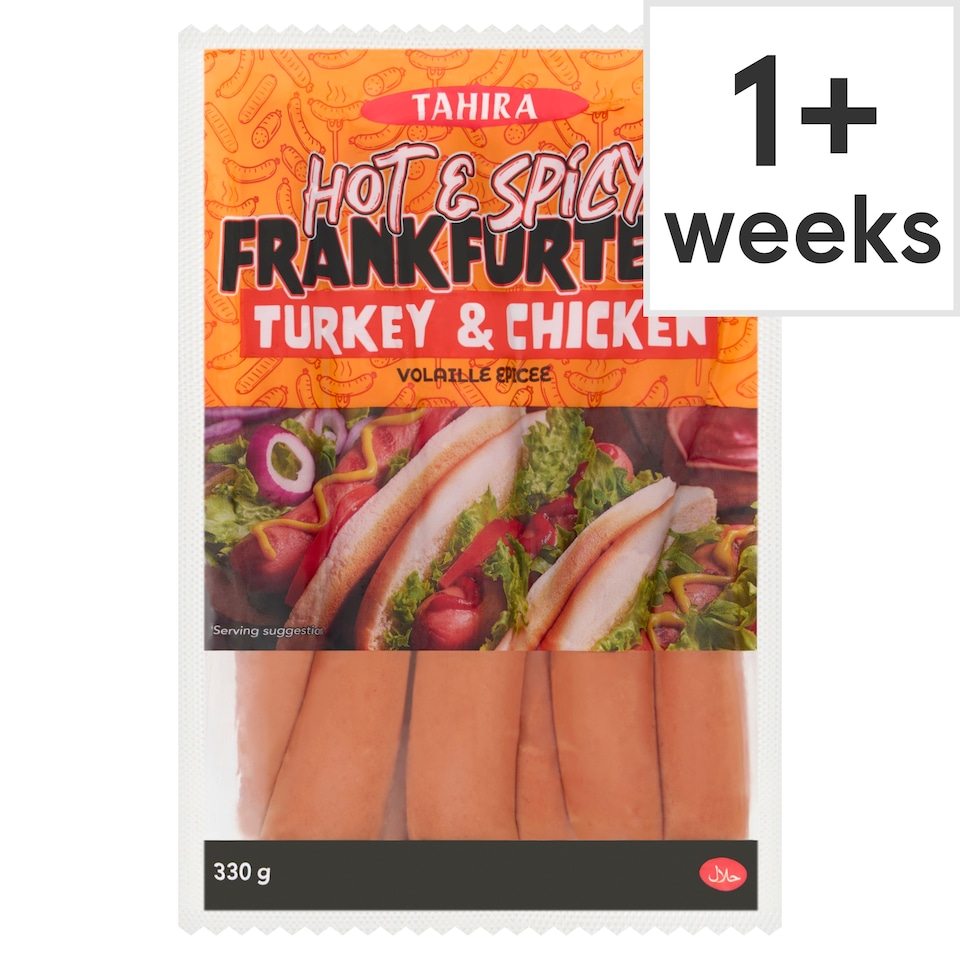 Tahira Poultry Frankfurter Hot 330G
