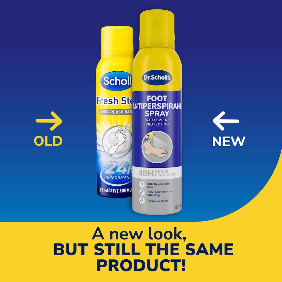 image 1 of Scholl Fresh Step 24 Hour Care Antiperspirant Spray for Dry Feet