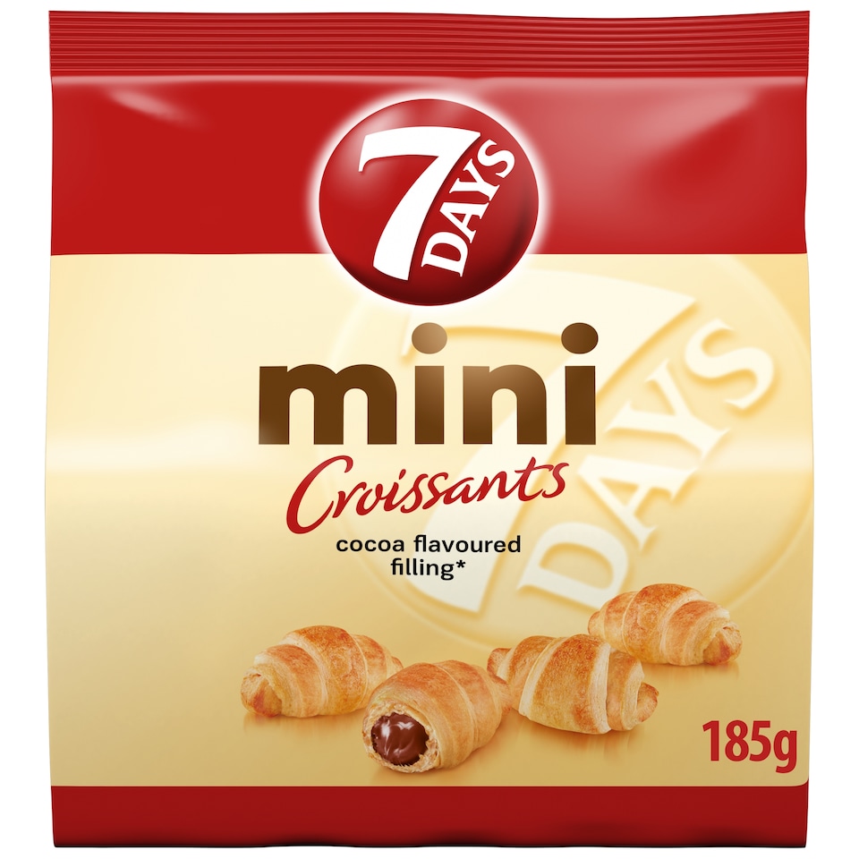 7 Days Mini Croissant With Cocoa Filling 185G
