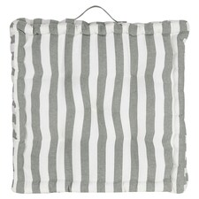 TESCO OUTDOOR GREEN STRIPE FLOOR CUSHION