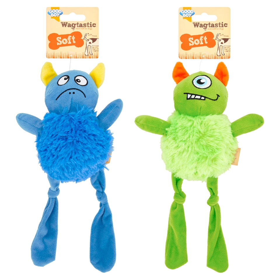image 1 of GOOD BOY WAGTASTIC SQUEAKY BODS DOG TOY