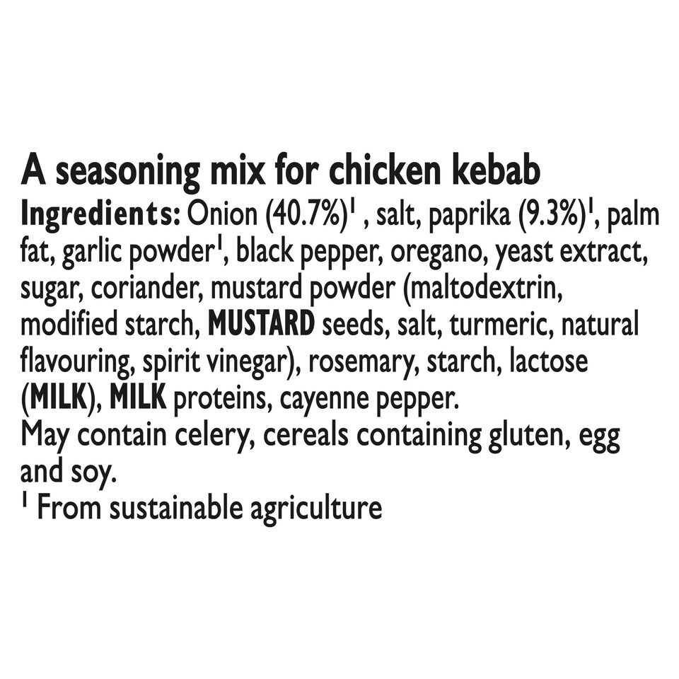 image 1 of Colman's Big Night In Chicken Kebab Recipe Mix 30G