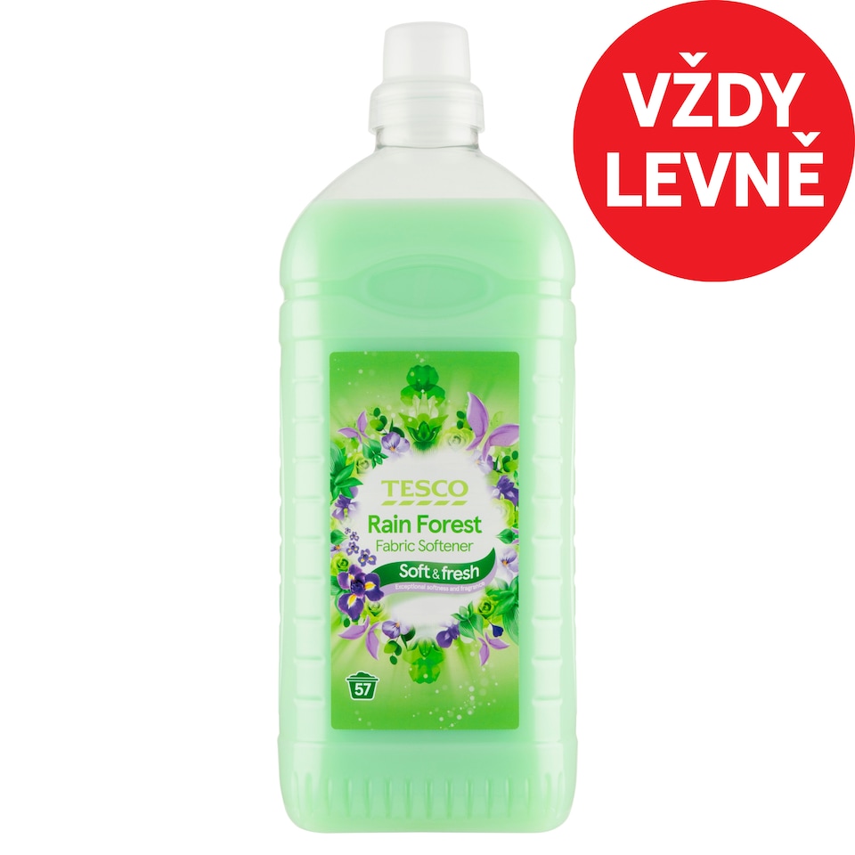 Tesco Soft & Fresh Rain Forest Fabric Softener 57 Washes 2L