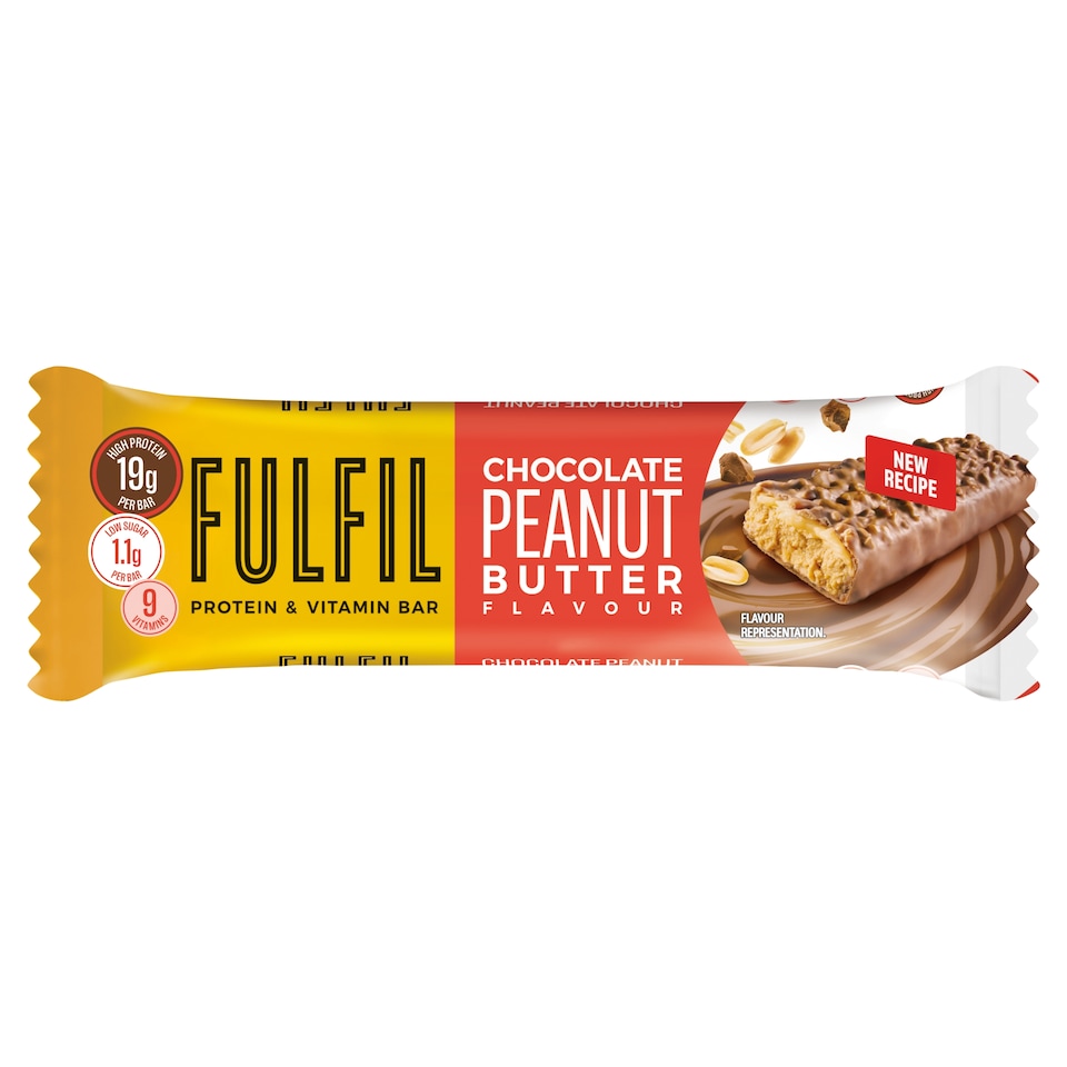 image 1 of Fulfil Chocolate Peanut Butter Protein & Vitamin Bar 55g