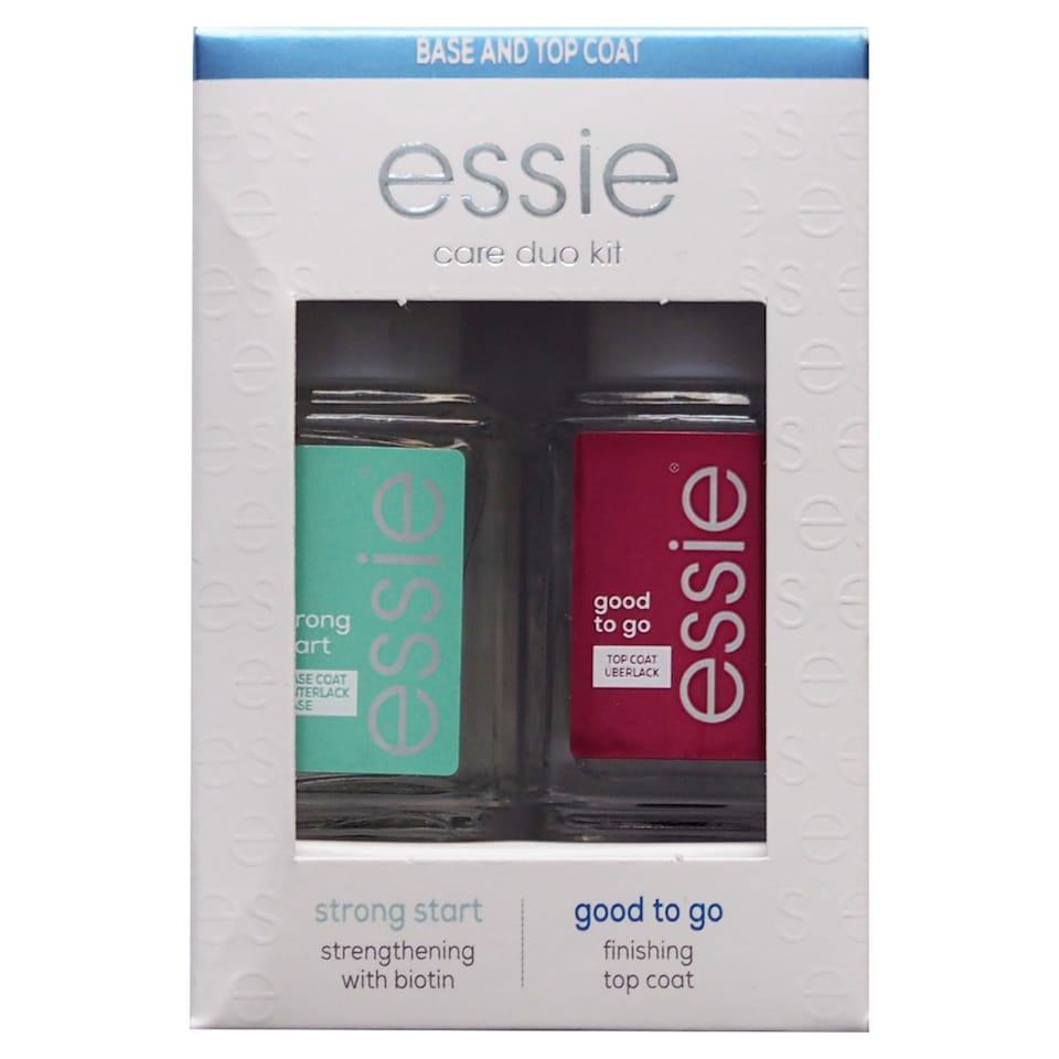 Essie Care Duo Kit, Strong Start Base Coat & Good to Go Top Coat