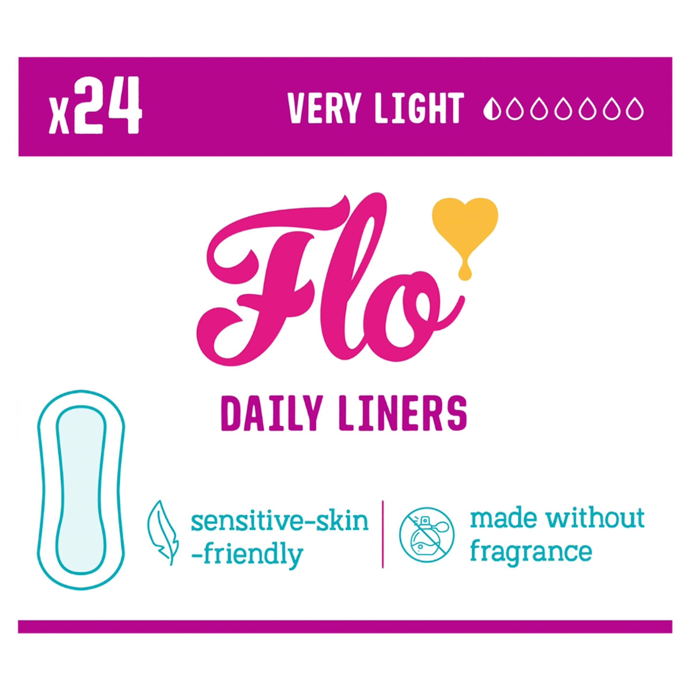 Flo Wrapped & Ultra Thin Bamboo Liners 24 Pack