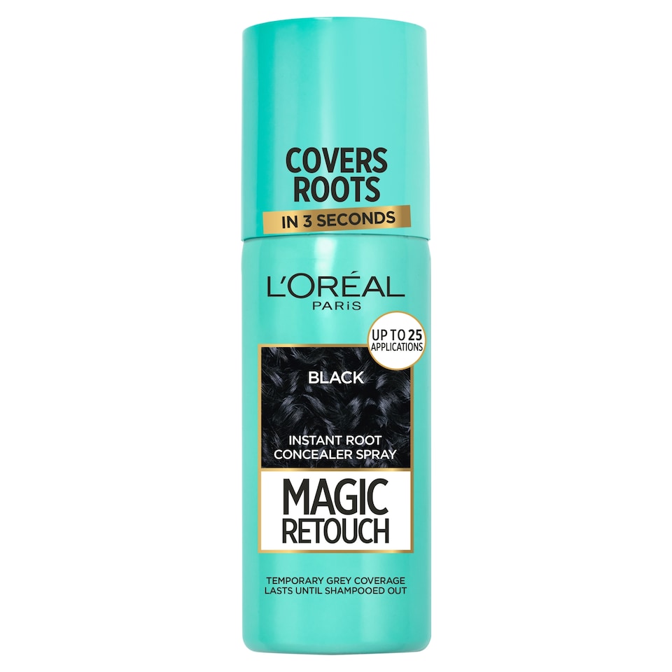 image 1 of L'Oreal Paris Magic Retouch Instant Root Concealer Spray Black 75ml
