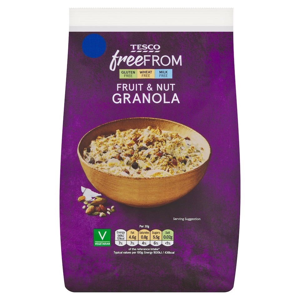 Tesco Free From Fruit & Nut Granola 350g