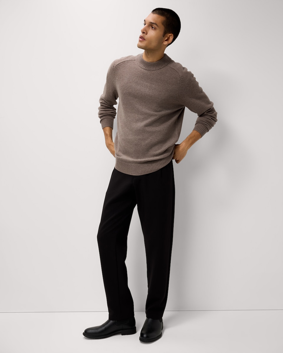 image 1 of F&F Lambswool Crew Neck Jumper in Neutral
