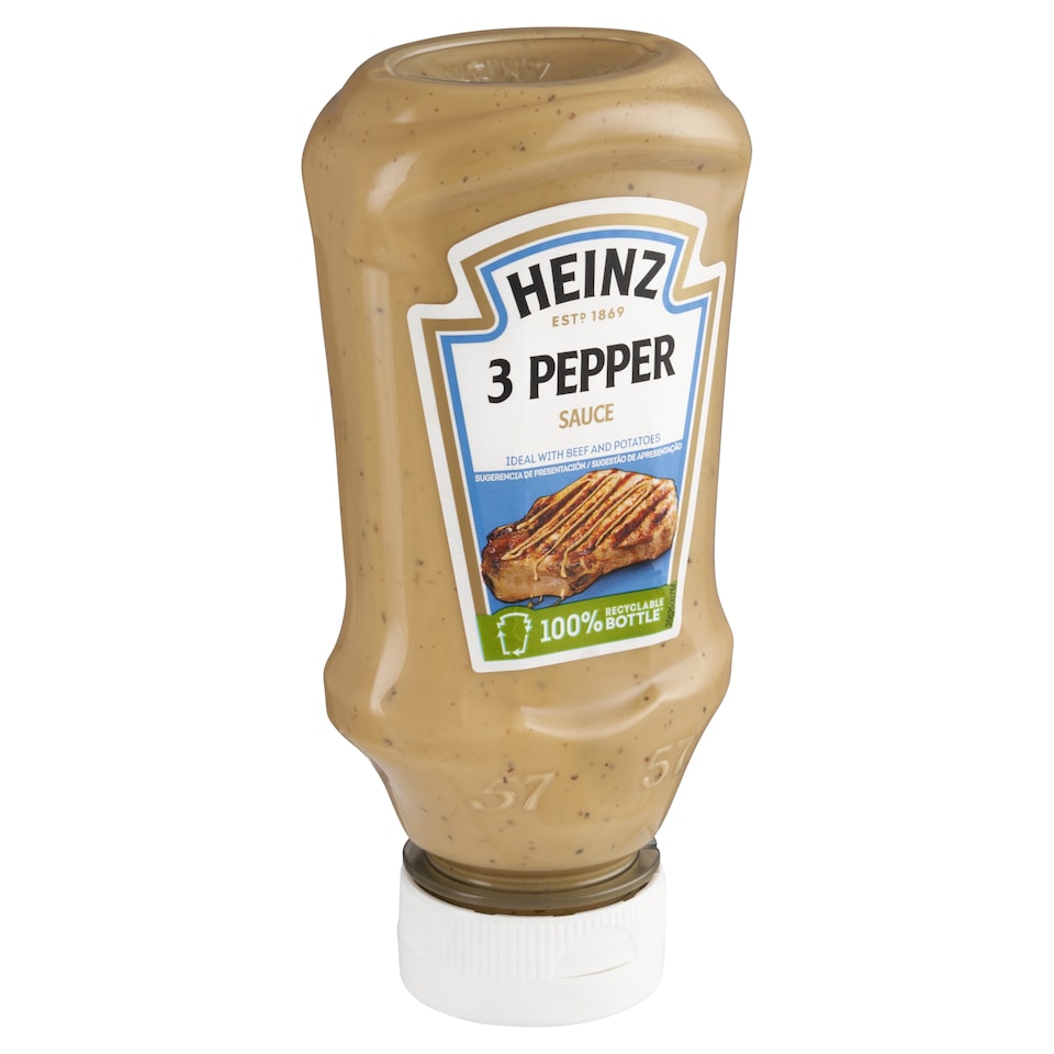 Heinz Krémová omáčka s černým, bílým a zeleným pepřem 220g