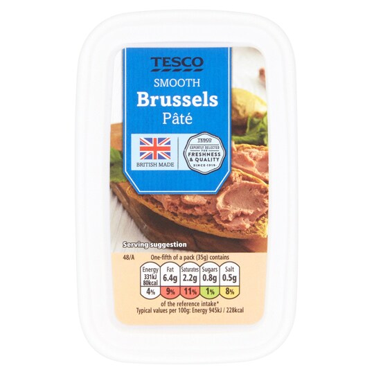 Tesco Smooth Brussels Pate Pot 175G Tesco Groceries