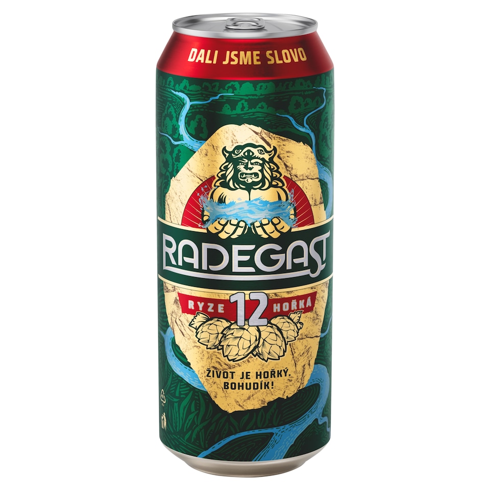 Radegast Ryze hořká 12 pivo ležák světlý 500ml