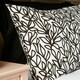 image 5 of Cosmo Living Mono Sketch Leaf Duvet Set Double