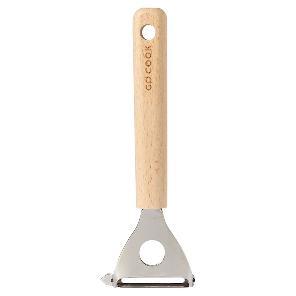 Go Cook Beechwood Stainless Steel Y Peeler