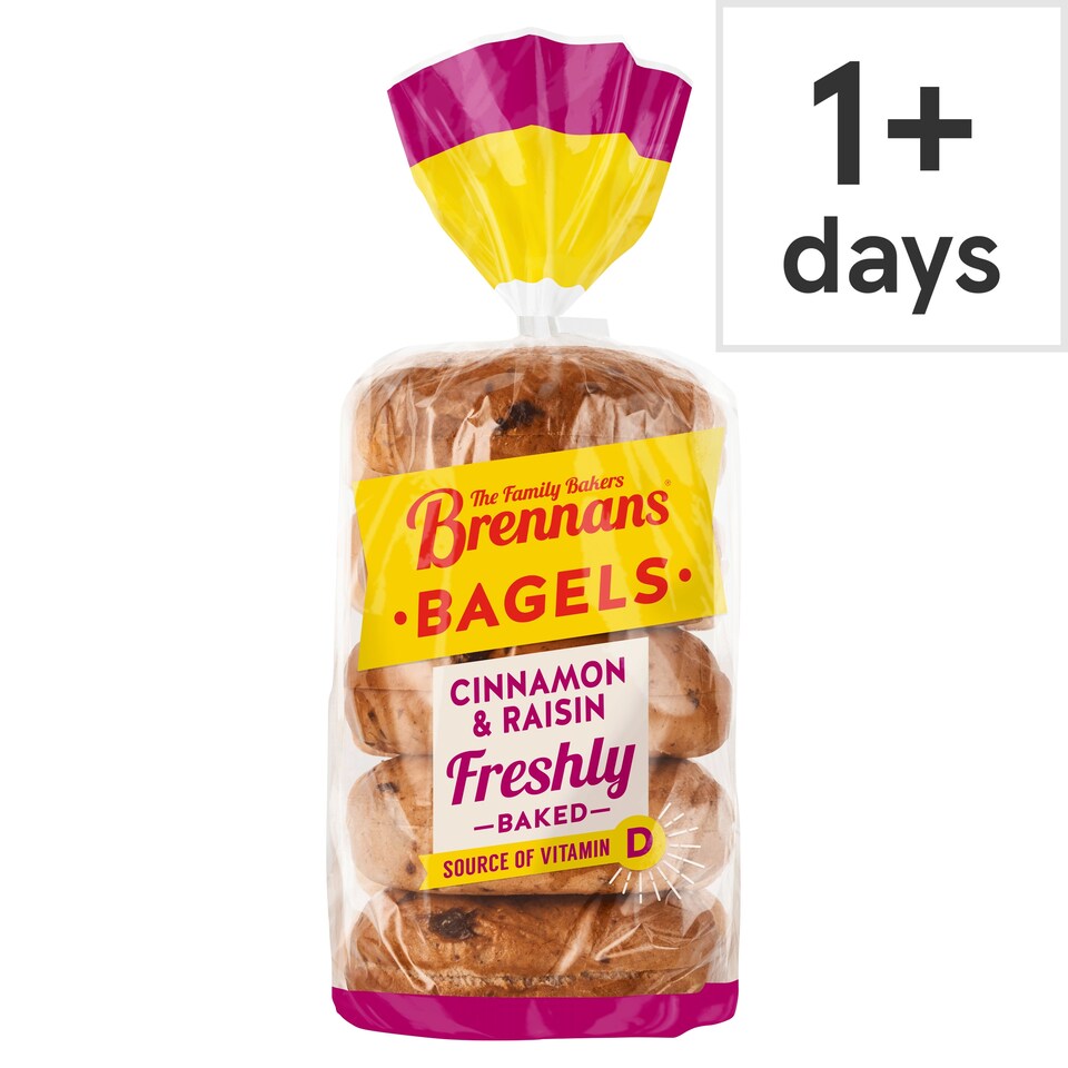 Brennans Cinnamon & Raisin Bagel 425g
