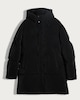 image 4 of F&F Longline Hooded Shower Resistant Puffer Coat in Black