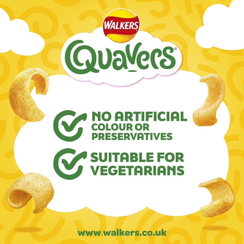 image 1 of Walkers Quavers Cheese Grab Bag Crisps 34g