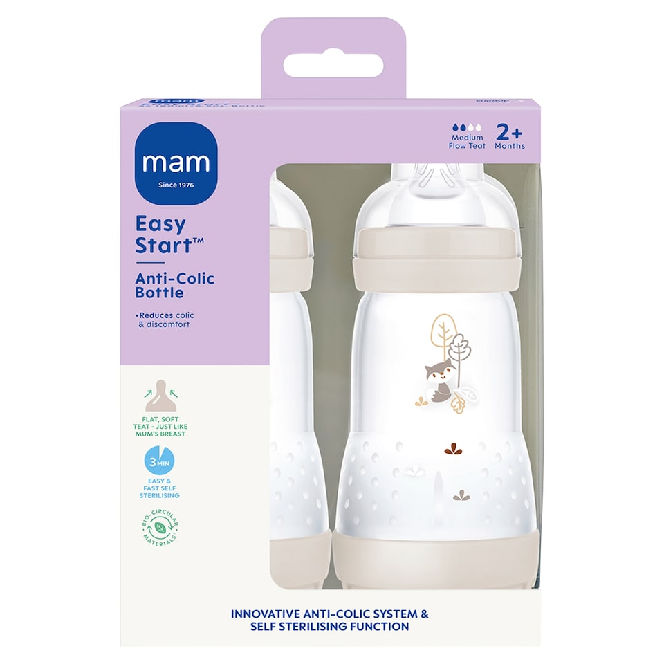 image 1 of Mam 2 Pack Bottles 260Ml