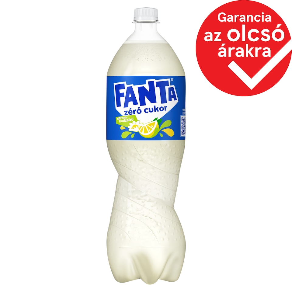 Fanta zéró cukor citrom- és bodzaízű energiamentes szénsavas üdítőital édesítőszerekkel 1,75 l