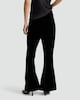 image 3 of The F&F Edit Velvet Flared Trousers in Black