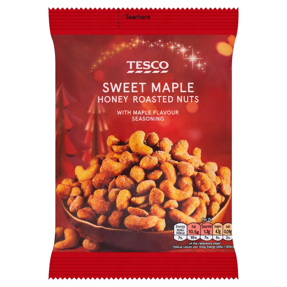 Tesco Maple Honey Roasted Nuts 350G