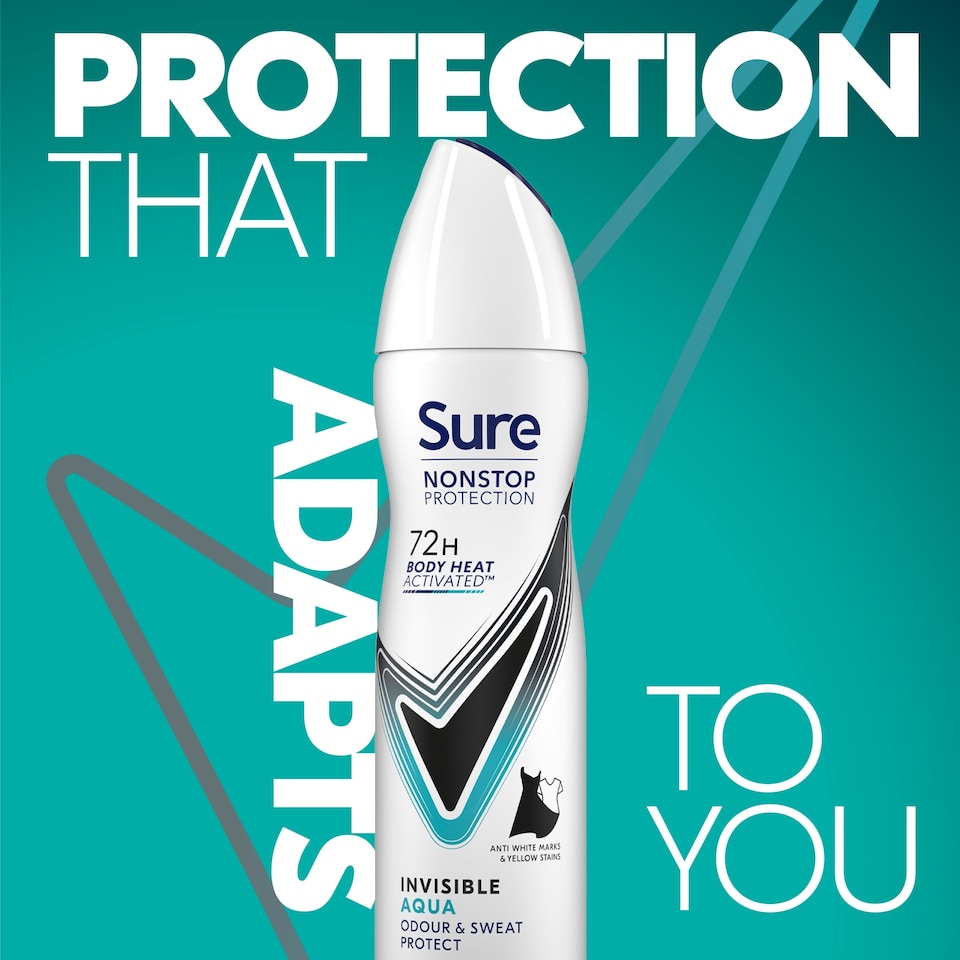 image 1 of Sure Women Invisible Aqua 72h Nonstop Protection Antiperspirant Deodorant 150ml