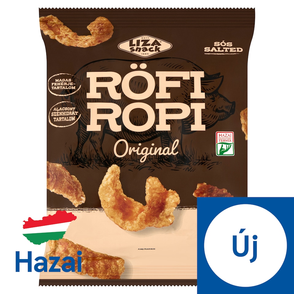 Liza Snack Original Röfi Ropi sertésbőrből készült ropogós snack 40 g