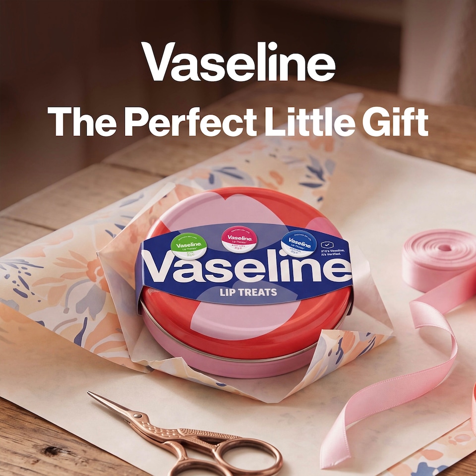 image 1 of Vaseline Lip Treats Tin Gift Set