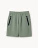 image 4 of F&F Active TECHSPORT Zip Pocket Shorts in Khaki