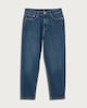 image 4 of F&F High Rise Slim Fit Mom Jeans in Navy