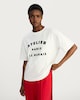 image 1 of F&F Boyfriend Fit Atelier Paris Slogan T-Shirt in White