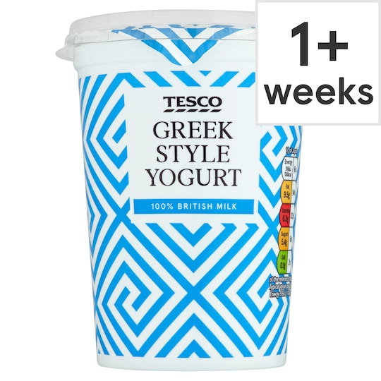 Tesco Greek Style Yogurt 500G Tesco Groceries