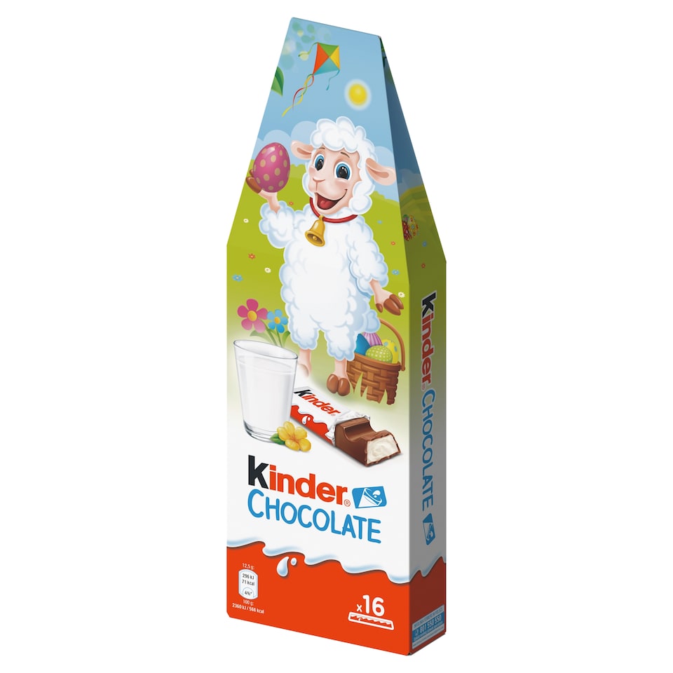 image 1 of Kinder Chocolate Milk Chocolate Bars with Milk Filling 16 pcs 200g